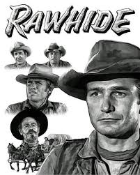 The Classic Western Television Series, 'Rawhide' ran from 1959-1965, and  aired 217 episodes. It Starred Eric Fleming, Clint Eastwood, Paul Brinegar, Steve  Rains, James Murdoch, Rocky Shahan, Robert Cabal, and Sheb Wooley.