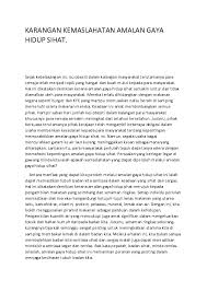 Check spelling or type a new query. Doc Karangan Kemaslahatan Amalan Gaya Hidup Sihat 20200723 7885 1vz5jq5 Janani Elangovan Academia Edu