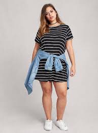 Black And White Striped T Shirt Dress Striped T Shirt Dress Striped T Shirt Dress Tee Shirt Dress Plus Size Tees