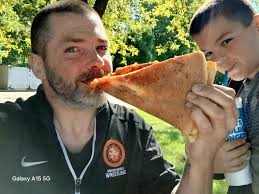 Luca's Pizza in Stow serves large New York style pizzas