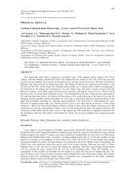 Let's change the world together. Pdf Undang Undang Kedah Manuscript A Law Canon Of An Early Malay State