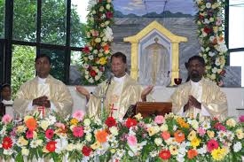 The banners are used as decorations at the first holy communion mass. First Holy Communion 2017 St Martin De Porres Church