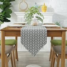 Shop for dining room table runners at bed bath & beyond. Colorbird Gray Medallion Table Runner Cotton Linen Runners For Kitchen Dining Living Room Table Linen Decor 12 X 70 Farmhouse Goals