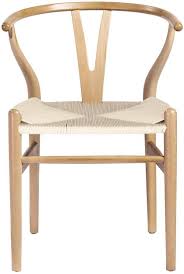 Cylia Dining Chair Natural Set Of 2 Wegner Wishbone Chair Wishbone Chair Hans Wegner Chair Wishbone
