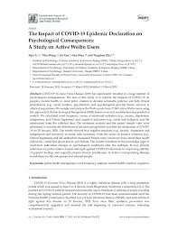 Qualitative research paper 1 sample of the qualitative research paper in the following pages you will find a sample of the full bgs research qualitative paper with each section or chapter as it might look in a completed research paper beginning with the title page and working through each chapter and section of the research paper. Pdf The Impact Of Covid 19 Epidemic Declaration On Psychological Consequences A Study On Active Weibo Users