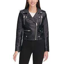 Women S Levi S Classic Faux Leather Asymmetrical Motorcycle Jacket In 2021 Celebrities Leather Jacket Womens Moto Jacket Real Leather Jacket