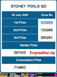 Result Sydney Pools Senin 06 July 2020 In 2020 Sydney Live Draw