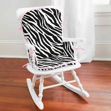 Black And White Rocking Chair Cushions Super Cute Black And White Zebra Rocking Chair White Rocking Chairs Trendy Baby Nursery Rocking Chair Pads