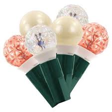 70ct Christmas Incandescent Pearl Lights Faceted Iridescent Blush White Gw Wondershop Target Holiday Lights Lights Iridescent