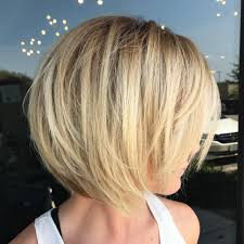 Blonde Layered Bob For Fine Hair Short Stacked Bob Hairstyles Haircuts For Fine Hair Short Bob Hairstyles