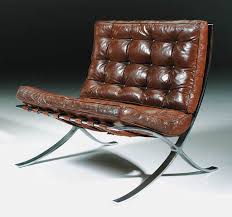 Es ist vor allem die liebe zum detail und dem design welches mies von der rohe einen. A Chromed Steel And Leather Barcelona Chair Model Mr 90