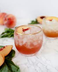 Peach Basil Shrub Cocktail And Mocktail Cocktail Recipes Easy Cocktail And Mocktail Shrub Recipe