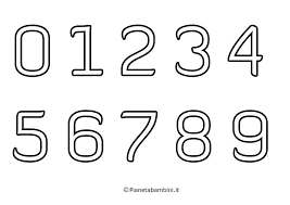 Numeri Da Stampare Colorare E Ritagliare Per Bambini Pianetabambini It Ritagli Stampe Matematica Per Bambini