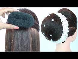 Bridal Juda Hairstyle For Dupatta Setting Clutcher Hairstyle Big Juda Hairstyle Wedding Updo Youtube Dupatta Setting Wedding Updo Wedding Hairstyles