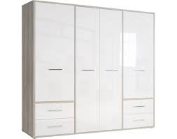 Kleiderschrank Jandia Sandeiche Nachbildung Hochglanz Weiss 208 9 Cm Online Bei Poco Kaufen