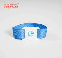 Atacado Pulseiras Elásticas RFID PVC Card NFC Tecido Pulseira Elástica