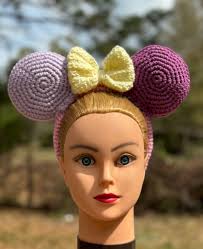 Crochet Minnie Ears Headband