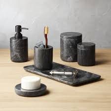 Black And White Marble Bathroom Set Liv Ivory Faceted Vase Marble Bath Marble Bathroom Accessories Bath Accessories