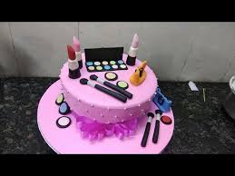 If your oven has a hot spot and your cakes always come up risen more on one side, rotate them half. How To Make Makeup Cake Birthday Cake Making By Cool Cake Master Youtube