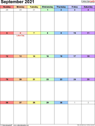 This is free 2021 calendar image (portrait) with weeks starting with monday. September 2021 Calendar Templates For Word Excel And Pdf
