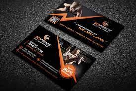 Business cards are marketing tools and whether your job is in sports or wall street you better start playing the right way. Fitness Gym Sports Business Card Creative Photoshop Templates Creative Market