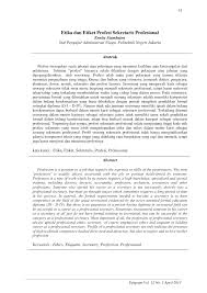 5 kebaikan mematuhi etika profesion. Http Jurnal Pnj Ac Id Index Php Epigram Article Download 694 416