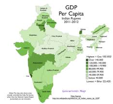 The state has the most developed gas pipeline network in the. Indian States By Per Capita Gdp 2011 Map Geocurrents