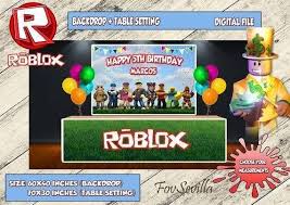 Backdrop Roblox Download Roblox Party Poster Roblox Digital File Roblox Banner Roblox Table Top Roblox Cover Table Roblox Supplies Backdrops Digital Invitations Roblox