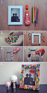 Diy Picture Frame Ideas For Baby Party Designs Pallet For Photo Booth Paper For Teens Dad Popsicle St Picture Frame Crafts Diy Picture Frames Frame Diy