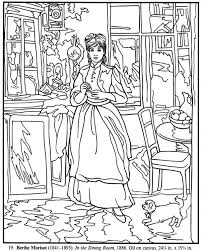 George shutt, courtesy of the barnes foundation * * * in the dining room (1880), a painting included in berthe morisot: Pin On Famous Painting Coloring Pages
