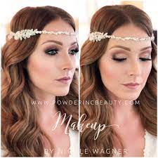 Bridal Hair Bridal Makeup Smokey Eyes Headband Vintage Waves Wedding Hair And Makeup Bridal Makeup Bridal Hair