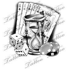 Bildergebnis Fur Skull Hourglass Tattoo Spielkarten Tattoo Vorlagen Sanduhr Tattoo Vorlage Glucksspiel Tattoos