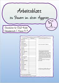 Arbeitsblatt Bauern Im Alten Agypten Fur Daz Klasse 5 7 In 2020 Geschichtsunterricht Unterrichtsmaterial Daf