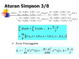 Tutorial menyederhanakan pangkat tak sebenarnya youtube. Contoh Soal Metode Simpson 3 8 Masnurul