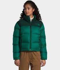 Women S Eco Nuptse Jacket The North Face In 2021 Green North Face Jacket North Face Puffer The North Face