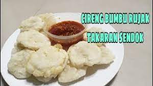 Bunda butuh 120 ml air. Cireng Bumbu Rujak Takaran Sendok Youtube