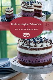 Kleine Heidelbeer Joghurt Schokotorte Rezept In 2020 Schokotorte Kuchen Und Torten Rezepte Schokoladentorte Rezept