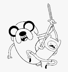 Adventure time coloring pages lady rainicorn. Adventure Time Finn And Jake Attacked Coloring Pages Adventure Time Finn Drawing Hd Png Download Kindpng