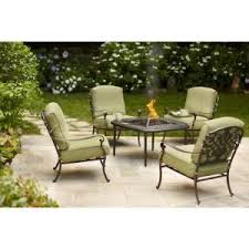 Edington 5 Piece Fire Pit Chat Set Available For 2014 In Store And Online At Home Depot Fire Pit Patio Set Fire Pit Patio Fire Pit Sets