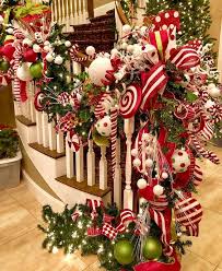 They are bright and colorful and a lot of fun to make. 50 Best Candy Cane Christmas Decorations Which Are The Sweetest Things You Ve Ever Seen Hike N Dip Christmas Stairs Decorations Christmas Decorations Christmas Garland