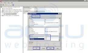 Go to sql native client configuration, select client protocols, right click on tcp/ip and set your default port there. How To Change Port For Mssql Server 2008 Knowledgebase Accuwebhosting