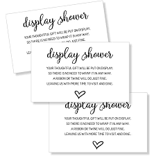 I am so sorry you couldn't make it to the shower, but i am so appreciative of your gift. Amazon Com 50 Display Shower Insert Cards Display Shower Card Display Shower Tags Display Shower Invitation Bridal Shower Insert Baby Shower Display Cards 50 Cards Health Personal Care