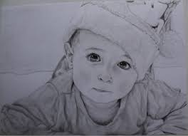 Portrait D Une Petite Fille Aux Crayons Dessins Par Mylittlepearl Dessin Portrait Dessin Noir Et Blanc