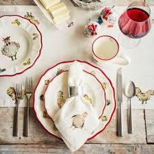 Jacques Pepin Collection Chickens Linen Table Runner 108 X 16 Available At Surlatable Jacque Pepin Linen Table Runner Chickens
