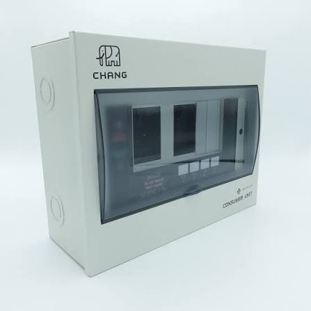 ตู้โหลด 2P 4 ช่อง พร้อมเมนต์กันดูด 50A CHANG