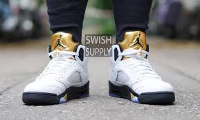 Aug 18, 2016 · the air jordan 5 olympic will be available in full family sizing. Air Jordan 5 Olympic Gold Medal Air Jordans Jordans Popular Sneakers