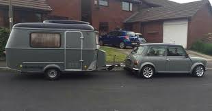 Mini With Eriba Puck Caravan Scamp Camper Small Camper Trailers Small Caravans