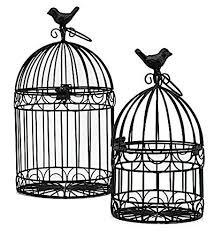 Decorative Bird Cages Wedding Reception Gift Card Holder Centerpiece Garden Ornaments Set Of 2 Black Bird Cage Decor Antique Bird Cages Black Bird Cage