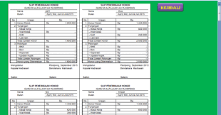 Download contoh sk guru honor.doc. Aplikasi Slip Gaji Guru Format Microsoft Excel Edukasi Baru