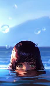 Art Art Girl Background Beautiful Beautiful Girl Beauty Beauty Girl Blue Background Cartoon Colorful Cute Art Design Drawing Face Fashion Illustration Illustration Girl Kawaii Style Summer Wallpapers Water We Heart It Woman